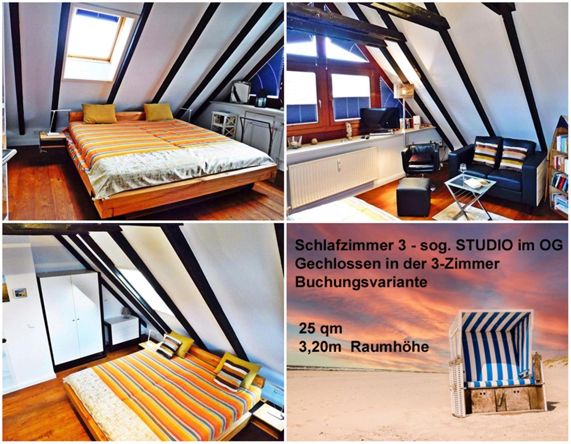 3-Zimmer-Ferienwohnung Deichwiese Westerland 1-3 Personen Exterior photo